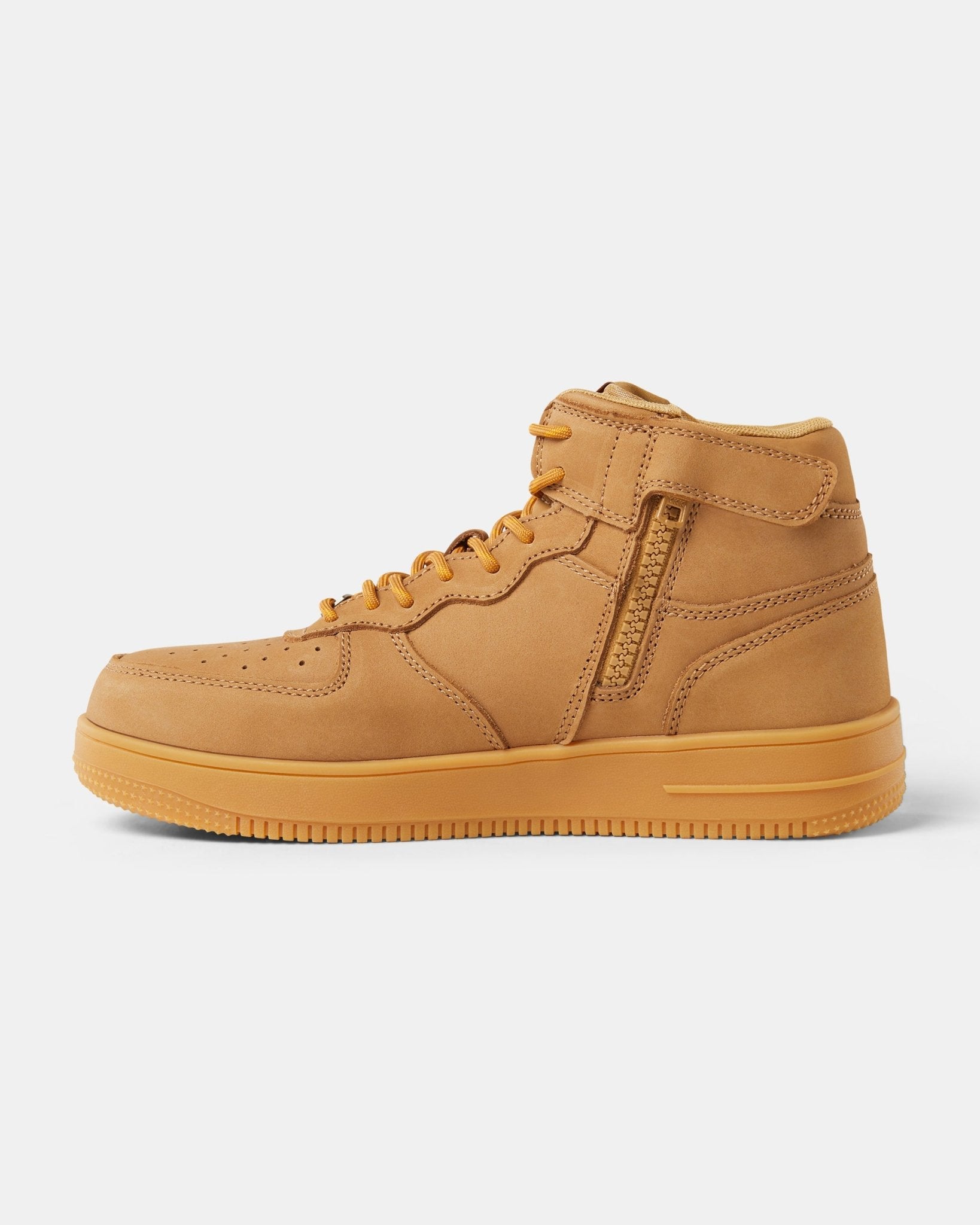 BAD ENERGY™ ZIP SIDE SAFETY SNEAKER WORK BOOTS WHEAT