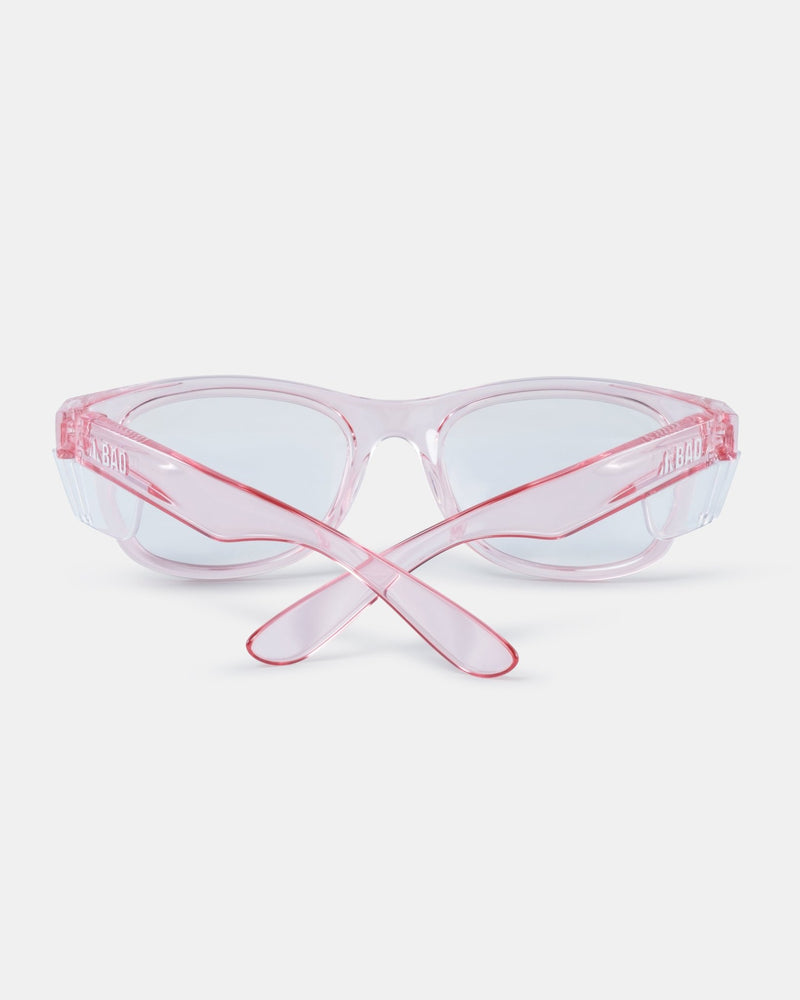 BAD LUCID™ SAFETY GLASSES (PINK/CLEAR) - BAD WORKWEAR
