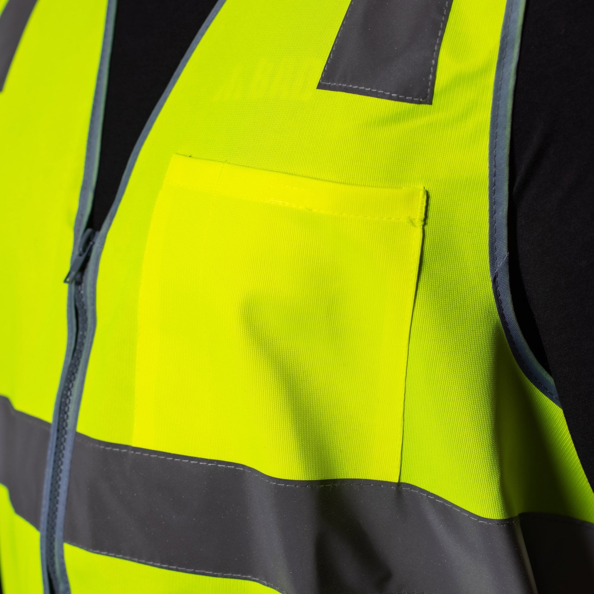 SULWZM High Visibility Reflective Safety Vest with Zipper and