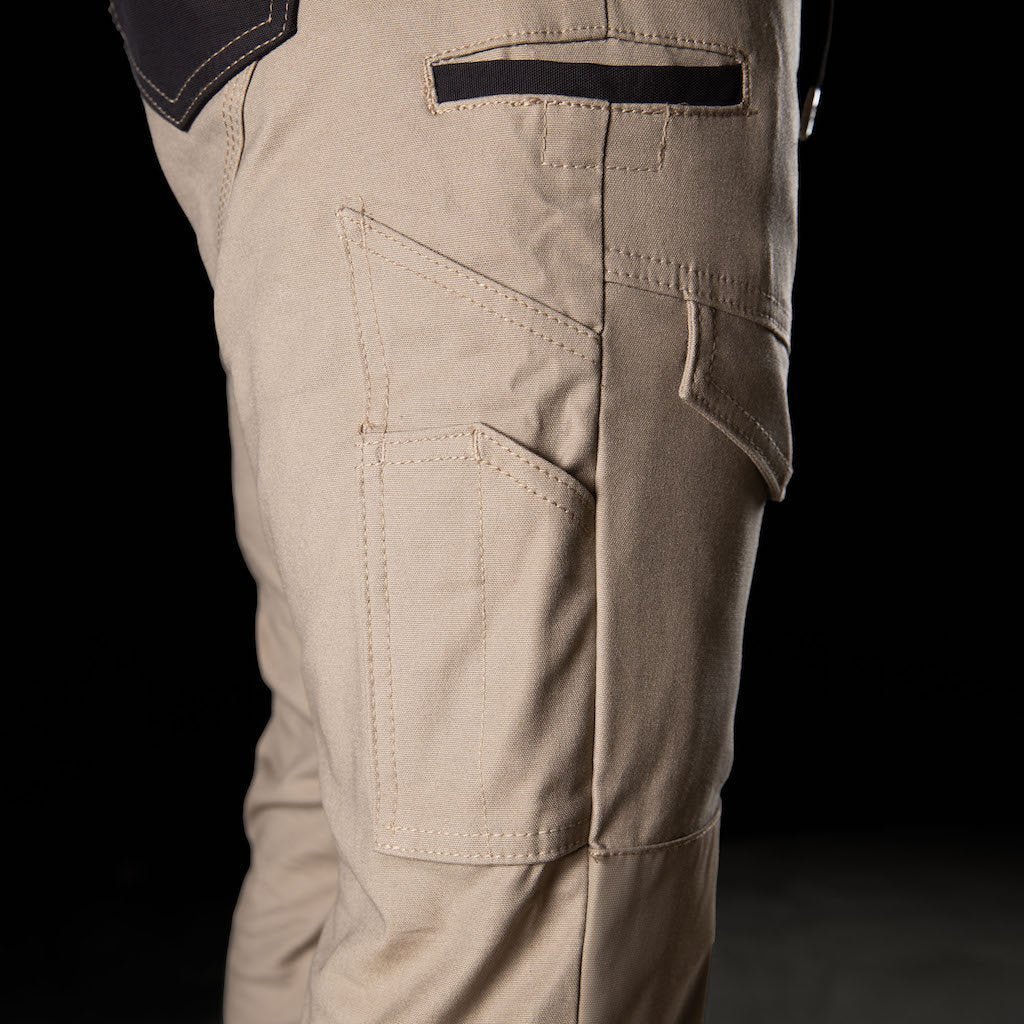 Tobacco Colton Elastic Waist Cuffed Pants