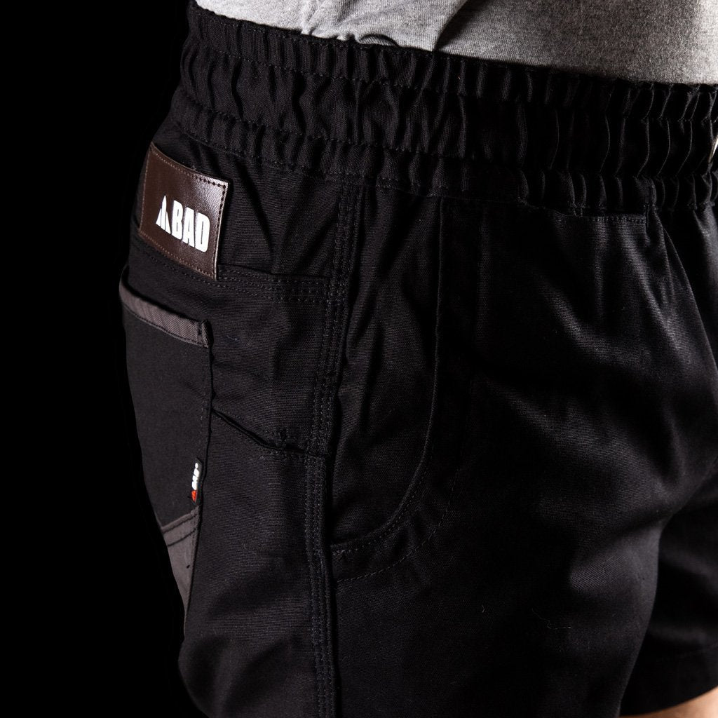 Mens work shorts elastic hot sale waist