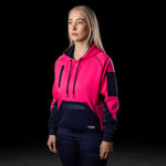 BAD WOMENS WATERPROOF RAIN-DEFEND™ HI-VIS FLEECE HOODIE - BAD WORKWEAR