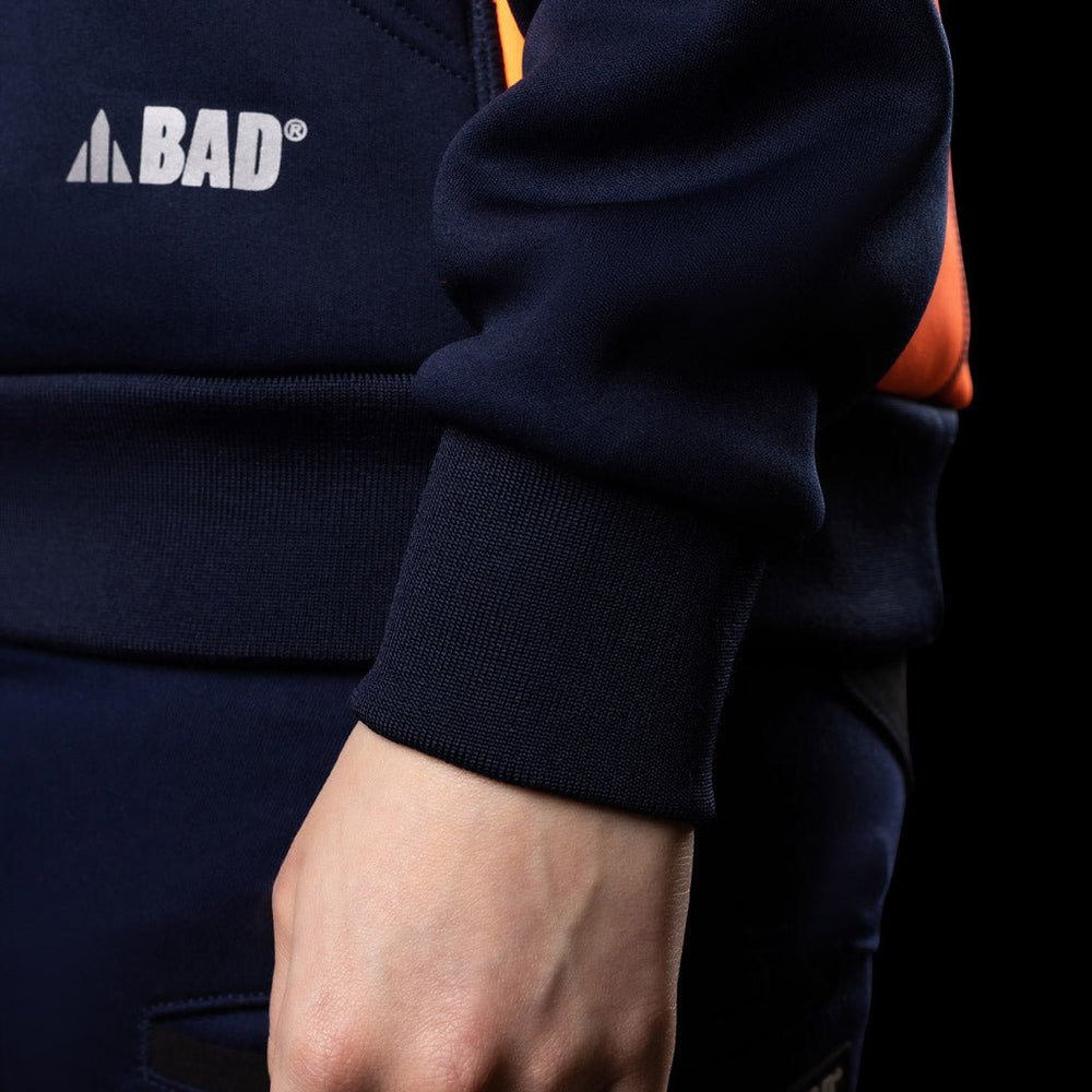 BAD WOMENS WATERPROOF RAIN-DEFEND™ HI-VIS FLEECE HOODIE - BAD WORKWEAR